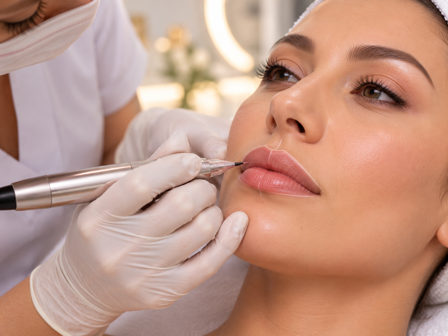 Contorno de labios para micropigmentación